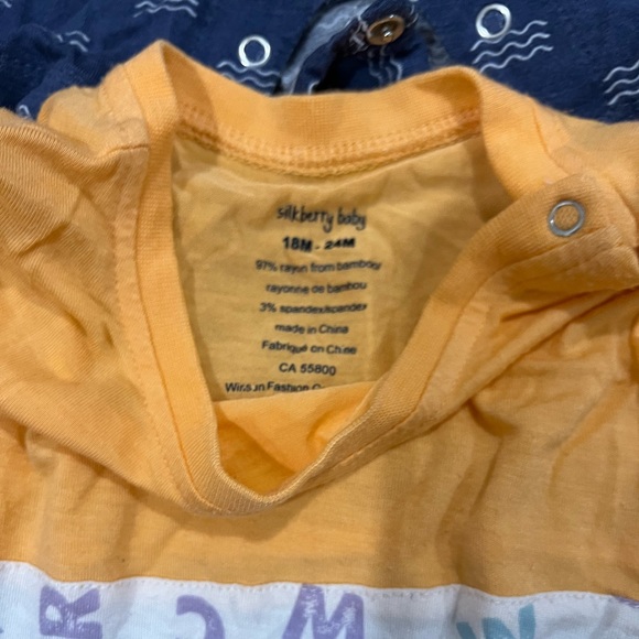 Silkberry Baby Bamboo Rompers One Piece Lot Of 6 6-12 M 18-24Months - Picture 9 of 9